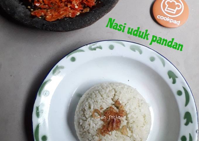 Nasi uduk pandan