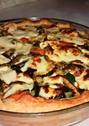 A picture of Roasted Vegetables Pie.