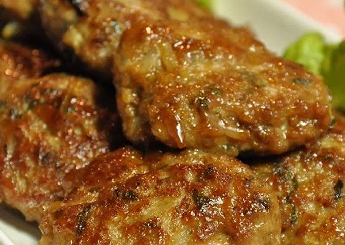 Recipe of Any-night-of-the-week Bean Sprouts Teriyaki Hamburgers