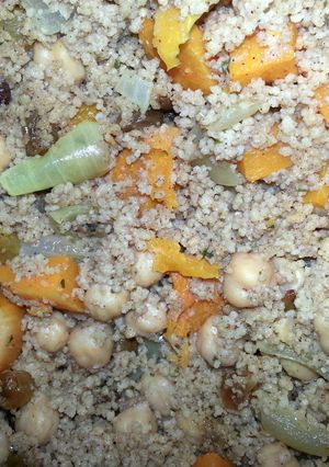 A picture of Moroccan Couscous with Butternut Squash.