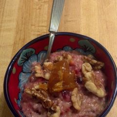 A picture of Cranberry Orange Steel Cut Oats.