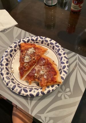 A picture of Ac’s Homemade Pepperoni Pizza.