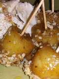 Plátano con nueces y canela
