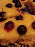 Almond shortbread lemon curd tart
