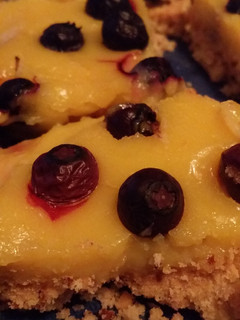 A picture of Almond shortbread lemon curd tart.