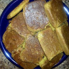 A picture of Chocolate chip Squares with hint of Lemon.