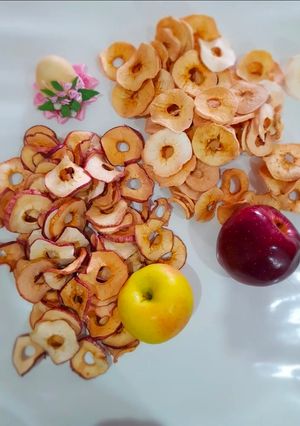صورة لوصفة رقائق التفاح مجففة
