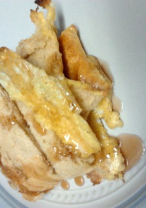 A picture of breakfast croissant.