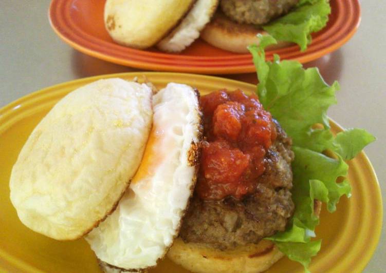 Steps to Prepare Any-night-of-the-week English Muffin Hamburger