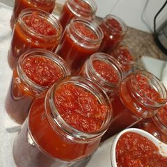 A picture of Tomato relish Grandma's recipe.