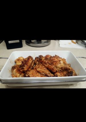 A picture of Angel's Chick Parm Wings.