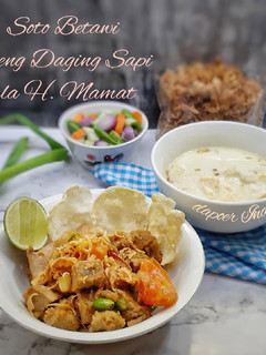 Foto resep Soto Betawi Oseng Daging Sapi ala H. Mamat