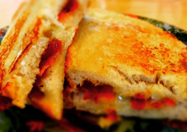 Step-by-Step Guide to Make Perfect Pan Fried Gruyere and Pancetta Brioche Sandwich