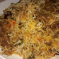 A picture of Chicken biryani.