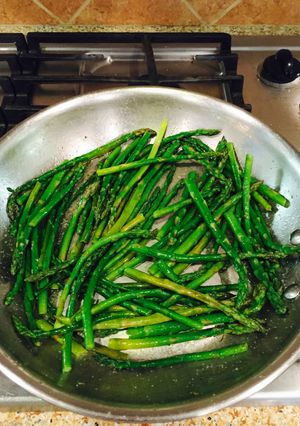 A picture of Sautéed Asparagus In Ghee.