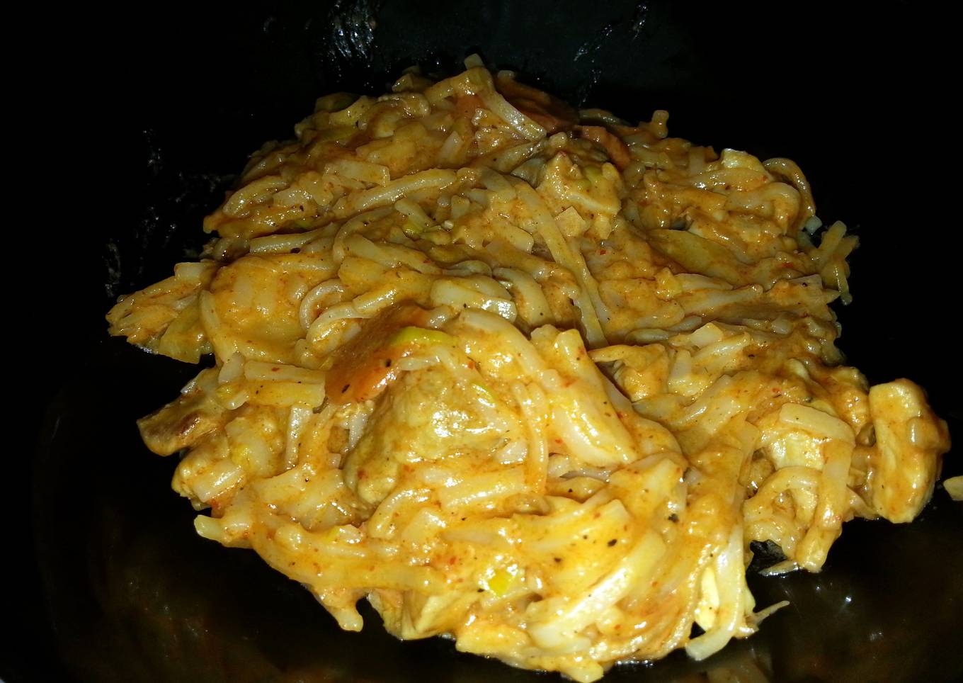 Thai chicken red curry wook