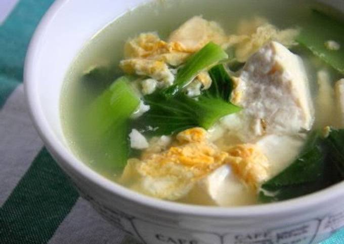 Steps to Make Award-winning Bok Choy and Tofu Egg Drop Soup