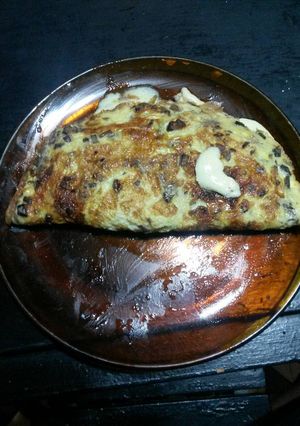 Una foto de Omelette de hongos