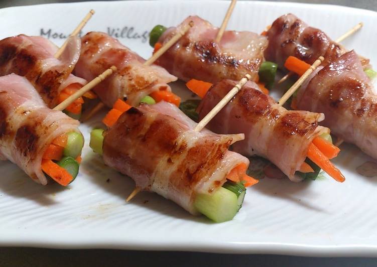 Steps to Prepare Perfect Bacon-wrapped Asparagus