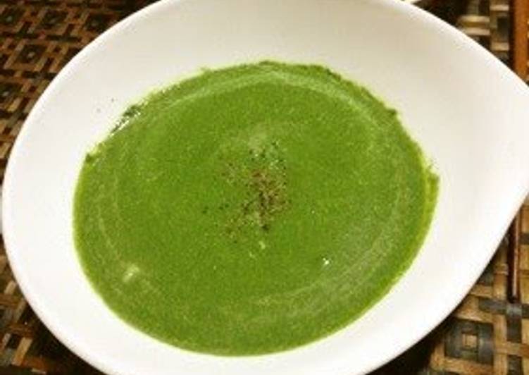 Simple Way to  Spinach Soup (Potage)