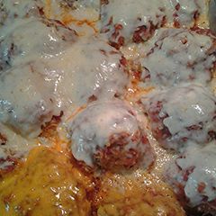 A picture of Chicken parmesan.