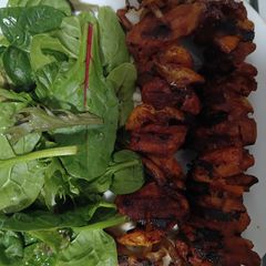 A picture of Grilled Korean Chicken Skewers.