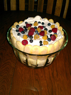 A picture of Mel's Famous Lemon Berry Trifle.