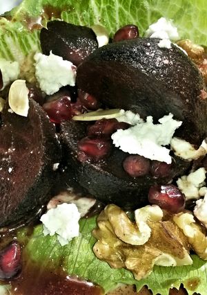 A picture of Sig's Beetroot Delight Salad.