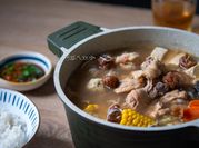 A picture of seafood hot pot