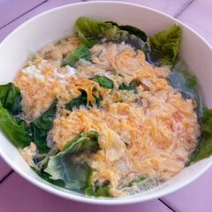 A picture of Egg Drop Salad Soup /DIET LUNCH.