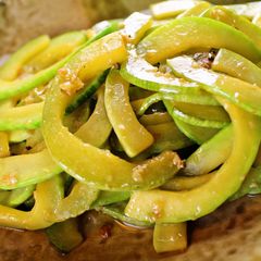 A picture of The Most Delicious Way to Eat This! Korean Pumpkin Namul.