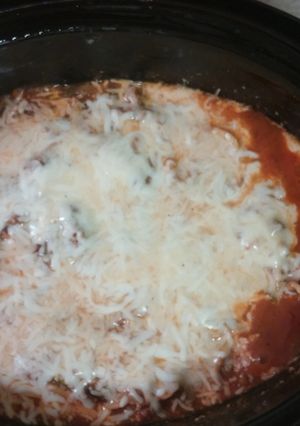 A picture of Slow cooker Whole Wheat ground turkey Spaghetti.