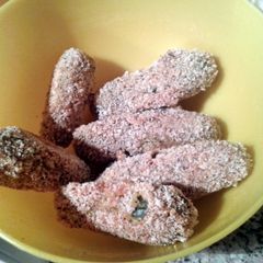 A picture of Breaded & Baked Pickles (vegan).