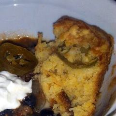 A picture of jalapeno Cheddar corn bread.