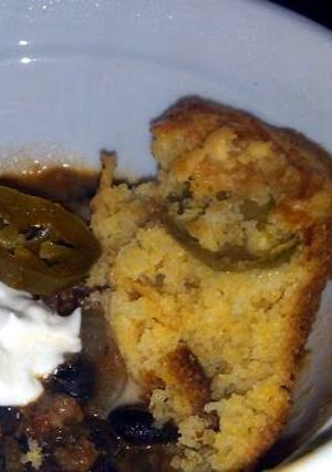 A picture of jalapeno Cheddar corn bread.