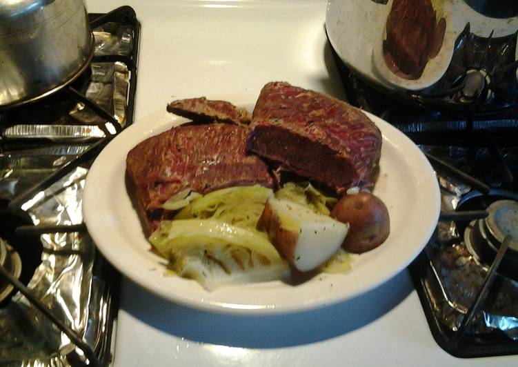 Recipe of Quick Cornbeef and Cabbage (NY Style)