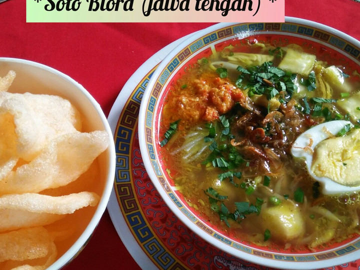 Resep *Soto Blora (jawa tengah) *, Enak Banget