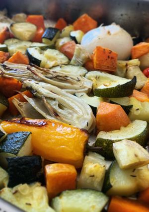 Une photo de Légumes rôtis