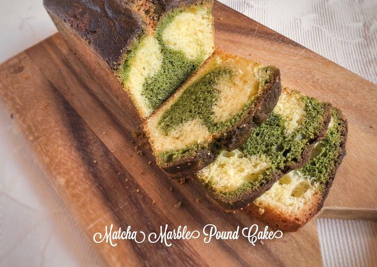 Resep Matcha Marble Pound Cake yang Bikin Ngiler