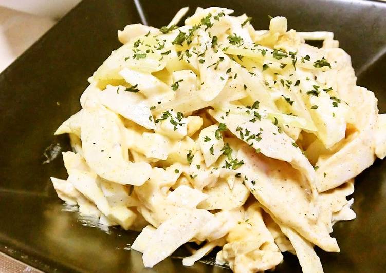 Boiled Egg &amp; Chicken Tenders Curry Salad