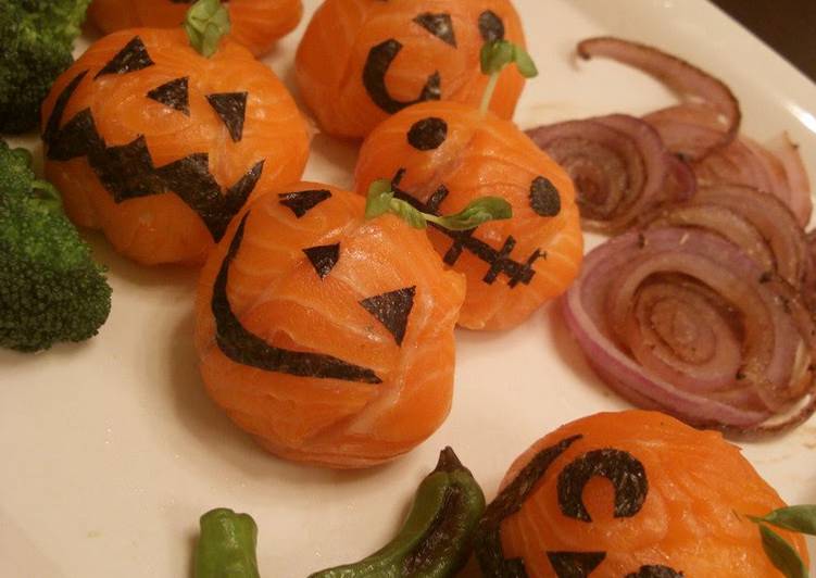 Simple Way to Make Perfect Halloween-Themed Temari Sushi