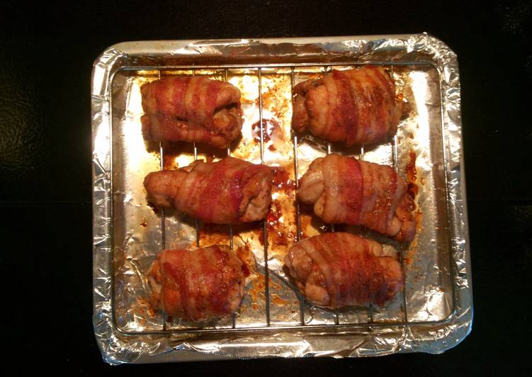 Bacon rapped Chicken Thighs
