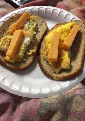 A picture of Cheese Over Egg On Rye.