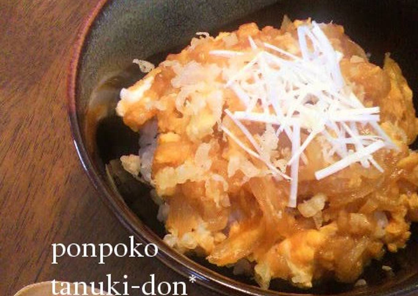 Easy Tanuki Rice Bowl for One