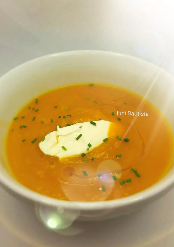 Una foto de Crema de calabaza al horno (zapallo)