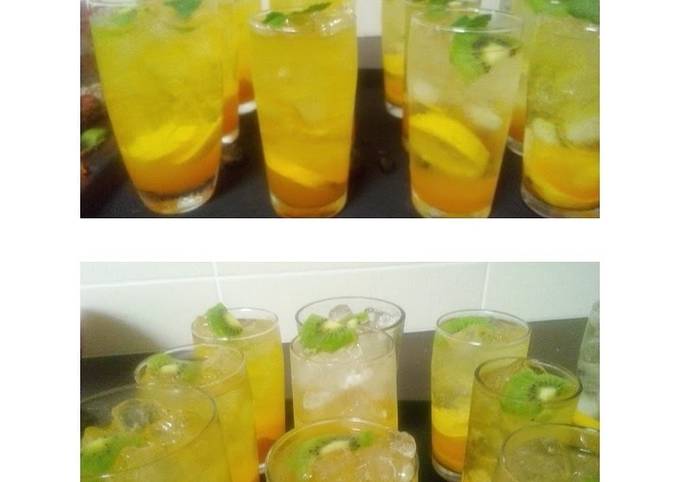 Steps to Prepare Real Summer Refreshing Cocktail for Dinner Recipe