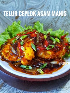 Foto resep Telur ceplok asam manis