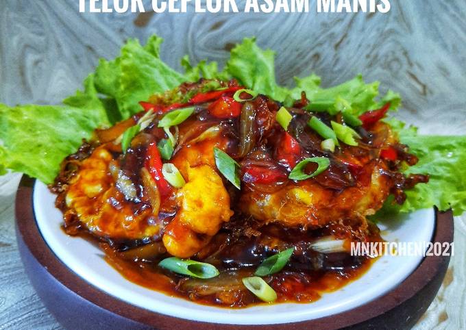 Telur ceplok asam manis