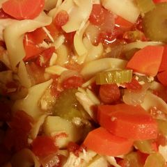 A picture of Turkey Frame Soup.