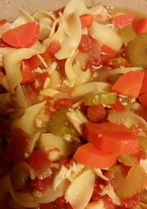 A picture of Turkey Frame Soup.